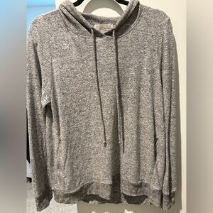 Anthropology Saturday Sunday Gray Hooded Lightweight Sweater